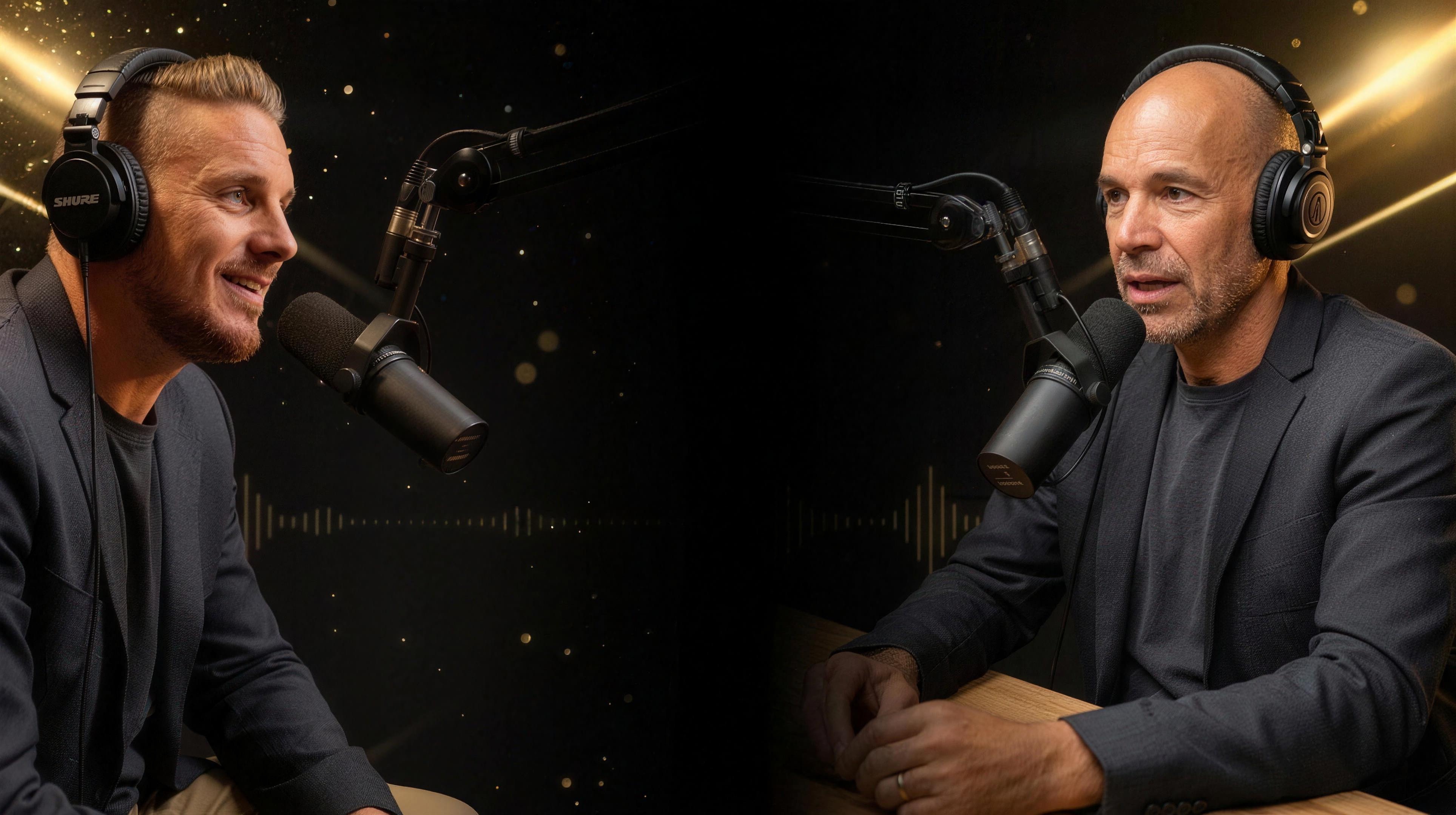Fabian Fitzner & Robert Pauly im Fitzner & Pauly Podcast-Studio